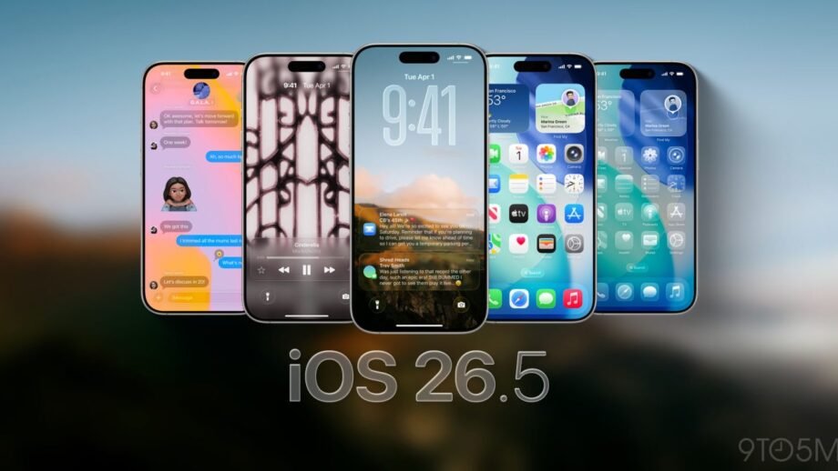 Photorealistic technology image inspired by the article: Apple κυκλοφόρησε το iOS 26.5.2 για iPhone με σημαντικές βελτιώσεις.