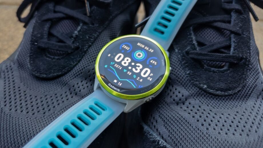 Photorealistic technology image inspired by the article: Garmin Venu 4: Garmin watch discount for fitness tracking