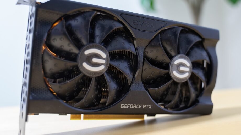 Photorealistic technology image inspired by the article: Η Nvidia επαναφέρει την παλιά RTX 3060 με την ίδια τιμή του 2021.