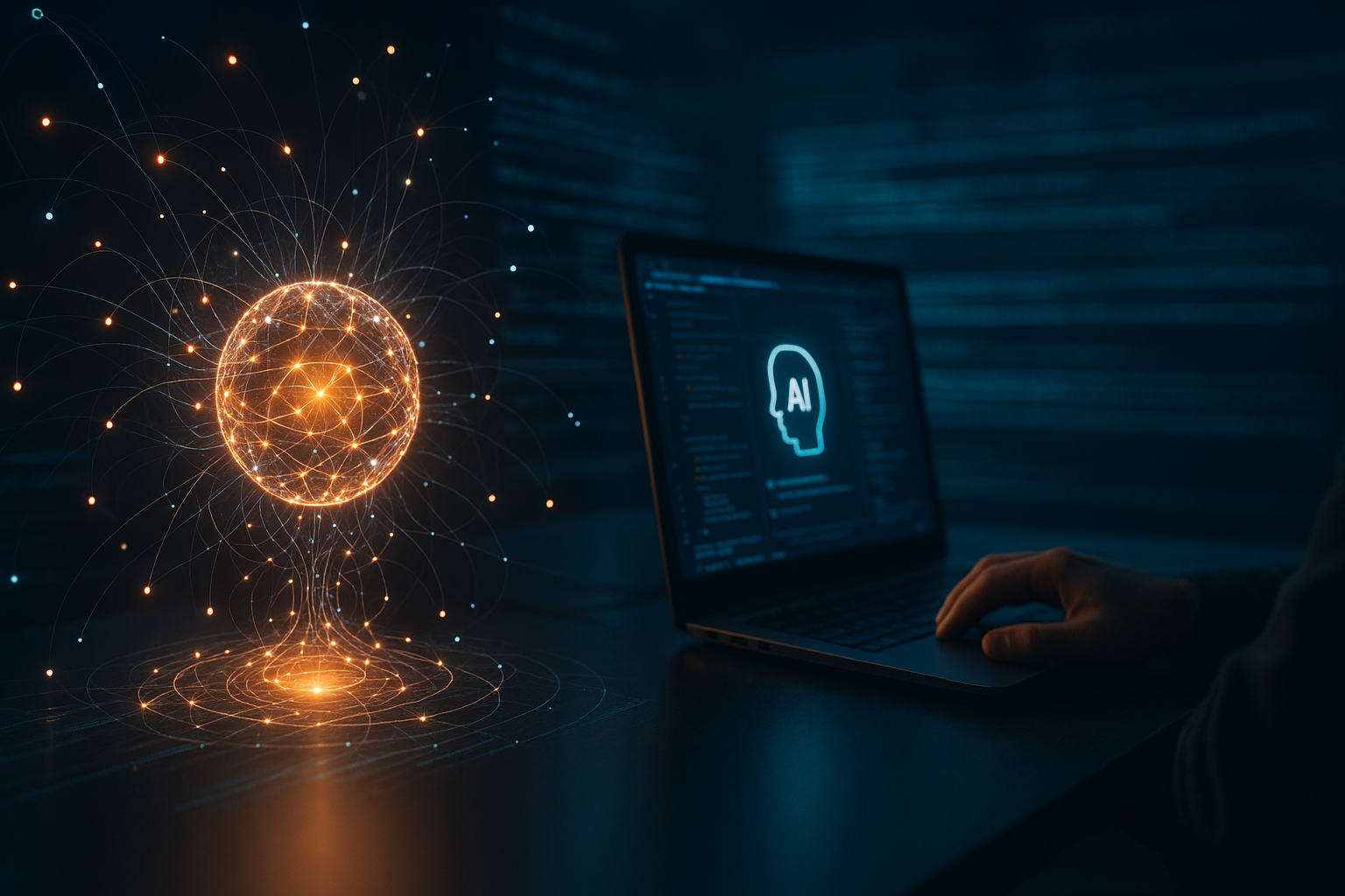 Photorealistic technology image inspired by the article: Η OpenAI λανσάρει πρωτοβουλία για την ασφάλεια του open source κώδικα