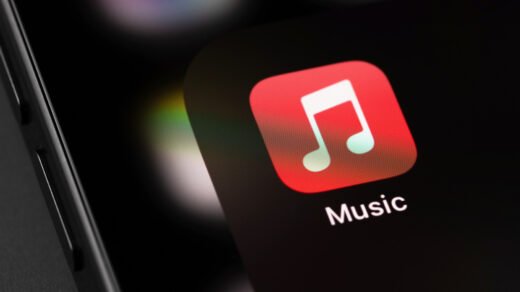 Photorealistic technology image inspired by the article: Αύξηση Τιμών σε Apple Music και Apple One λόγω αυξημένων δικαιωμάτων χρήσης.