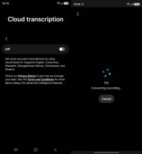 Samsung Voice Recorder: Cloud transcription και αλλαγές στο One UI 9