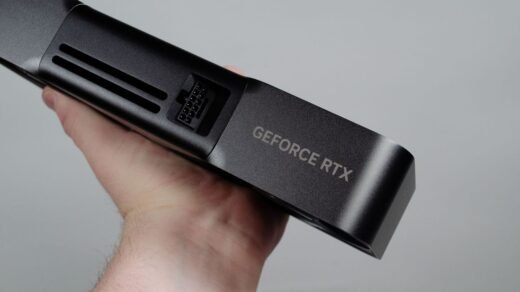Photorealistic technology image inspired by the article: Nvidia RTX 5000 Super: Έτοιμες αλλά σε αναμονή λόγω κόστους VRAM.