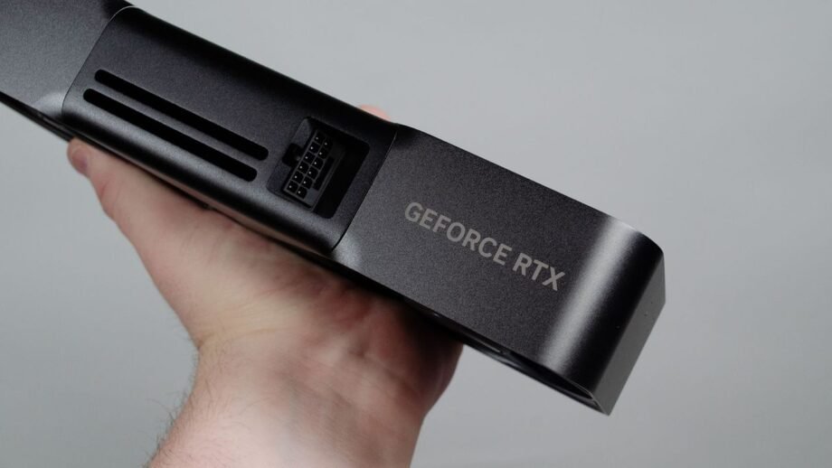Photorealistic technology image inspired by the article: Nvidia RTX 5000 Super: Έτοιμες αλλά σε αναμονή λόγω κόστους VRAM.