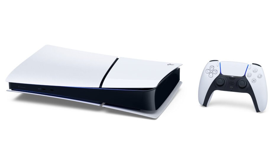 Photorealistic gaming image inspired by the article: Sony προχωρά σε all-digital PlayStation χωρίς φυσικά δισκία από το 2028.