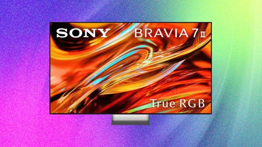 Photorealistic gaming image inspired by the article: Sony Bravia 7 Mark II 2026: Μεσαίας κατηγορίας αλλά με υψηλή τιμή.