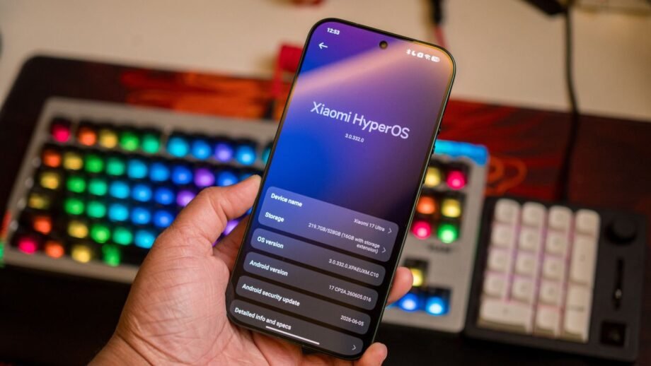 Photorealistic technology image inspired by the article: Η Xiaomi ξεκινάει την αναβάθμιση σε Android 17 για τα Xiaomi 17 Ultra και 17.
