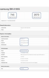 Το Samsung Galaxy A18 4G αποκαλύπτει το MediaTek Helio G99 chipset του